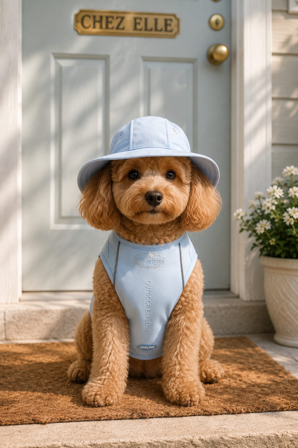 Ensemble Solaire Chien — Manteau & Chapeau Anti-UV