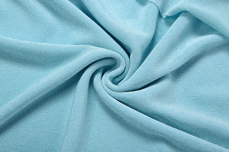 Robe Velours Moulante – Col Licou, Dos Nu & Ourlet À Glands | Femme