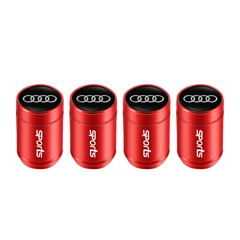 Capuchons de valve de roue de voiture Audi / Porte-clés pour Audi Sline A1 A2 A3 A4 A5 A6 A7 A8 Q1 Q2 Q3 Q4 Q5 Q6 Q7 Q8