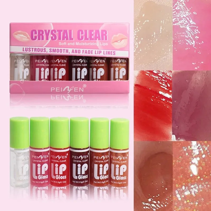 Gloss Hydratant Luxe – Coffret 6 Pièces | Huile Nourrissante & Brillance Intense