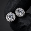 Boucles d'Oreilles Zircon Cubique | Bijou Élégant Couple