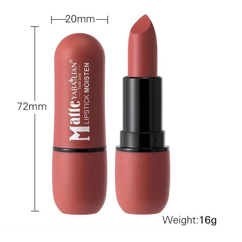 Rouge à Lèvres Mat Velours Luxe – 6 Couleurs | Longue Tenue & Imperméable