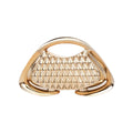 Pochette de Soirée Luxe | Sac Rigide Géométrique en Acrylique & Maille Dorée