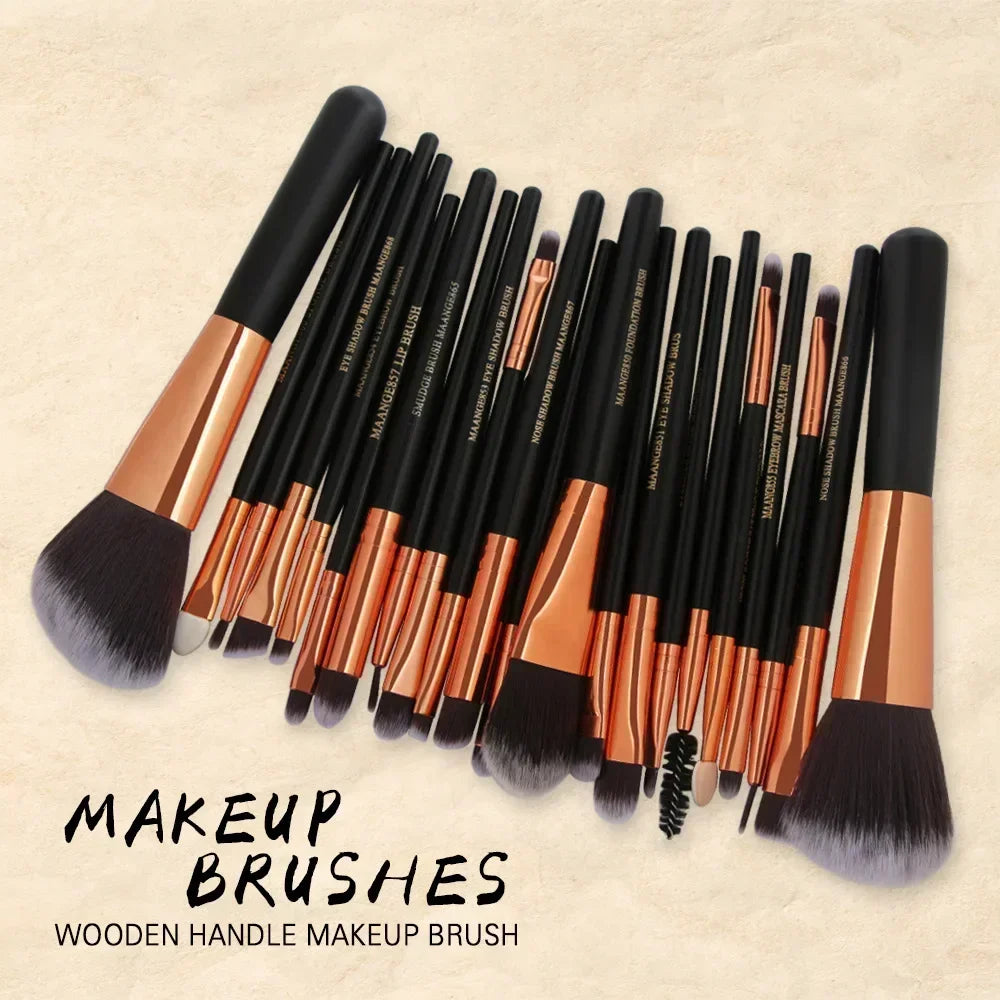 Kit Pinceaux Maquillage Professionnel – 3, 13 ou 22 Pièces | Femme
