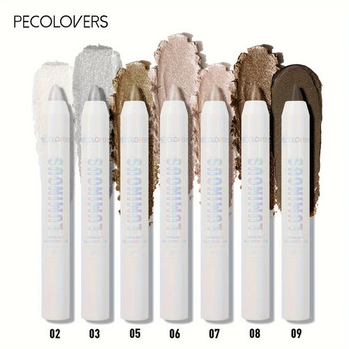 Bâtons de fard à paupières imperméables, longue durée, haute pigmentation, scintillants et mat, marron neutre, 1 pièce
