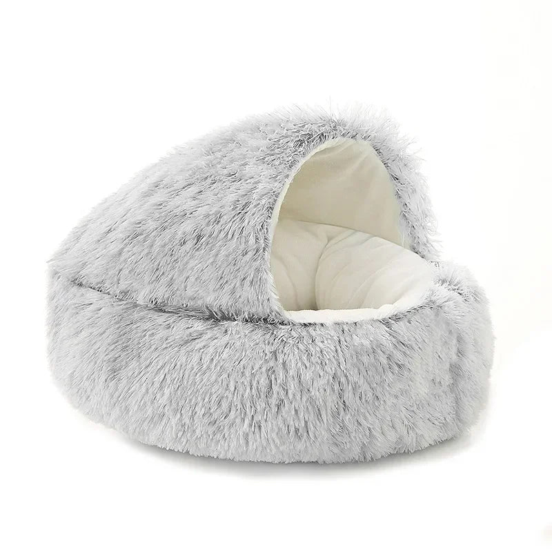 Nid Douillet en Peluche pour Chat & Chien — Base Antidérapante, Toutes Saisons