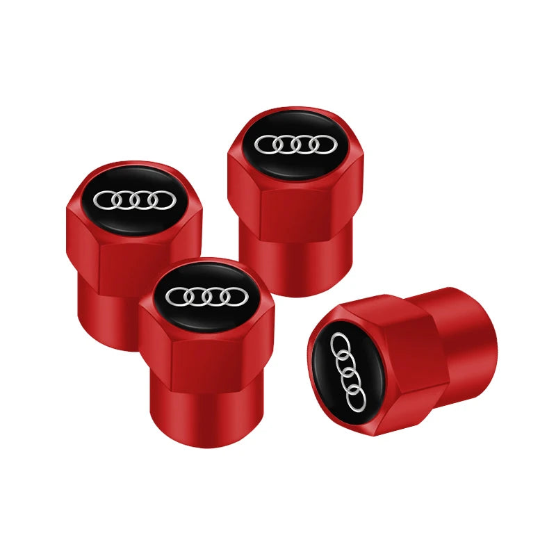 Capuchons de valve de roue de voiture Audi / Porte-clés pour Audi Sline A1 A2 A3 A4 A5 A6 A7 A8 Q1 Q2 Q3 Q4 Q5 Q6 Q7 Q8