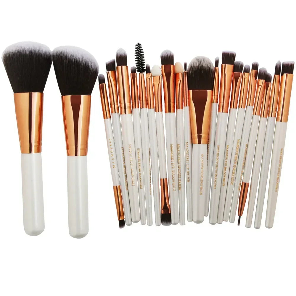 Kit Pinceaux Maquillage Professionnel – 3, 13 ou 22 Pièces | Femme