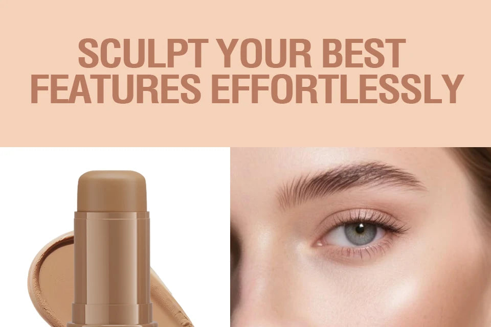 Bâton de Contour & Éclaircissant LANGMANNI – Stick Tricolore Multifonction Visage