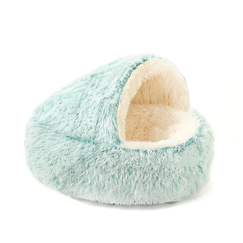 Nid Douillet en Peluche pour Chat & Chien — Base Antidérapante, Toutes Saisons