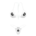 Maillot de bain 2 pièces bikini micro string dos nu pour femme