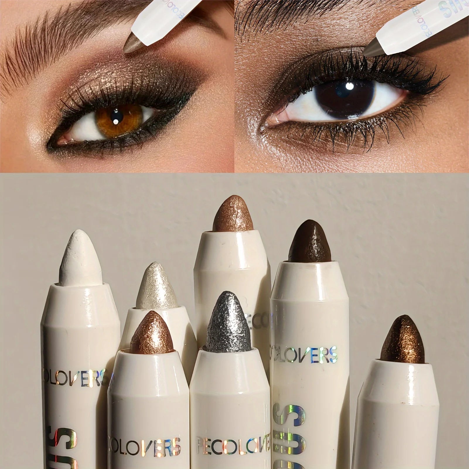 Bâton de Fard à Paupières Longue Durée — Haute Pigmentation | Scintillant & Mat