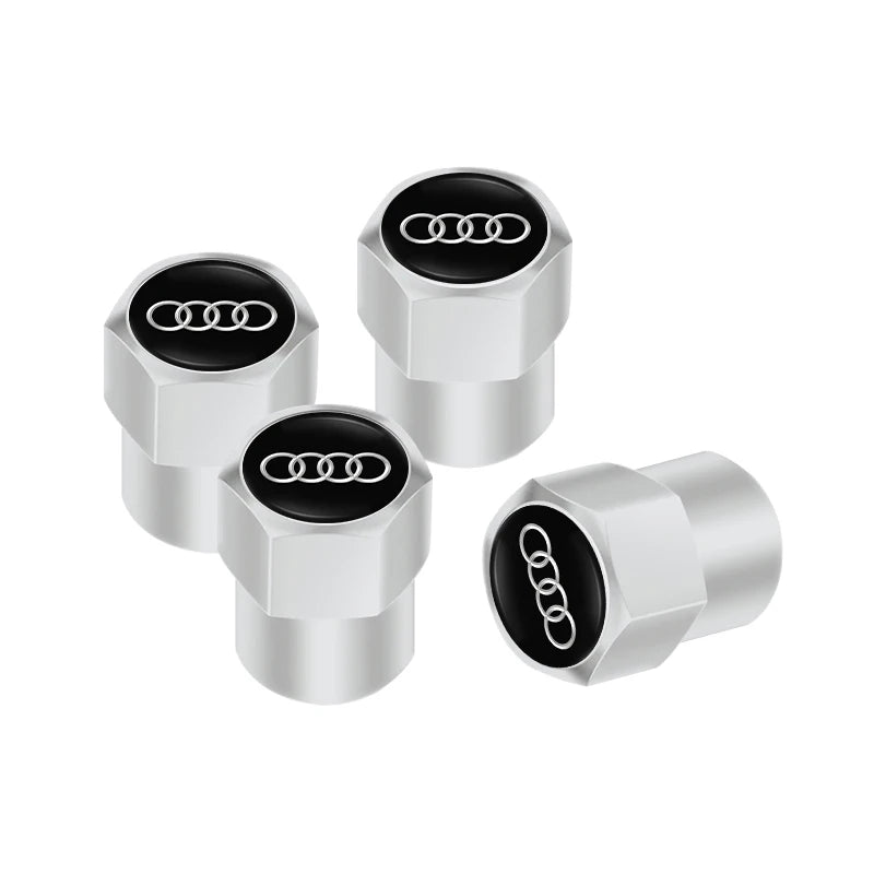 Capuchons de valve de roue de voiture Audi / Porte-clés pour Audi Sline A1 A2 A3 A4 A5 A6 A7 A8 Q1 Q2 Q3 Q4 Q5 Q6 Q7 Q8