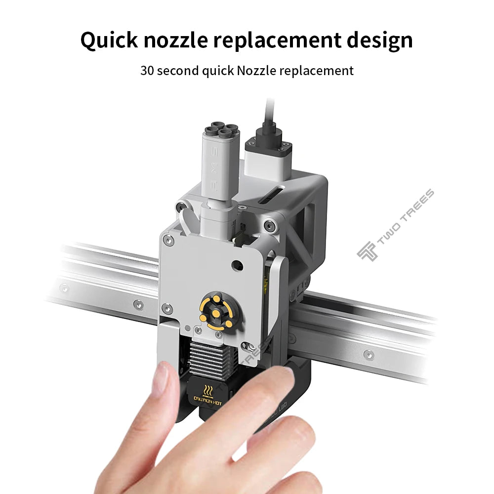 Kit Hotend pour Bambu Lab A1/A1 Mini, ensemble de buse à haute vitesse en acier trempé 0,2/0,4/0,6/0,8 mm, pièce d'imprimante 3D