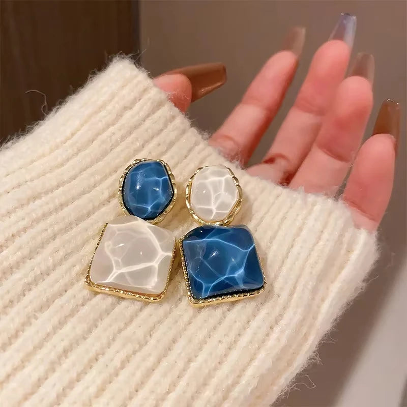Boucles d'Oreilles Punk Zircon | Style Gothique Y2K Vintage