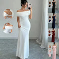Robe de Soirée Épaules Dénudées | Robe Moulante Élégante Femme