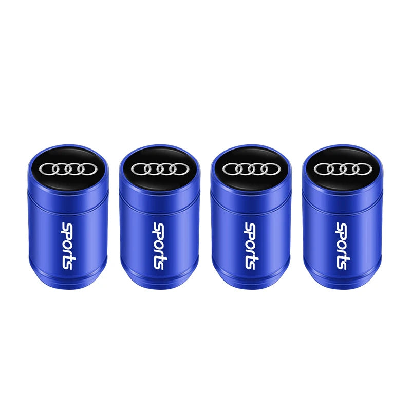 Capuchons de valve de roue de voiture Audi / Porte-clés pour Audi Sline A1 A2 A3 A4 A5 A6 A7 A8 Q1 Q2 Q3 Q4 Q5 Q6 Q7 Q8