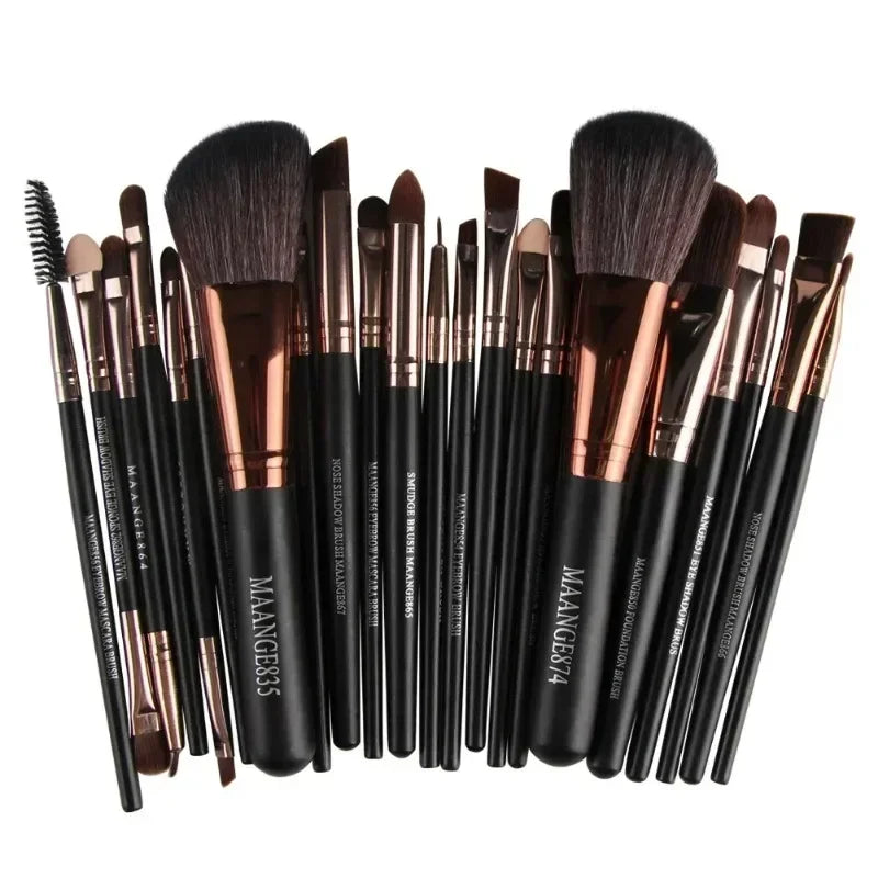 Kit Pinceaux Maquillage Professionnel – 3, 13 ou 22 Pièces | Femme