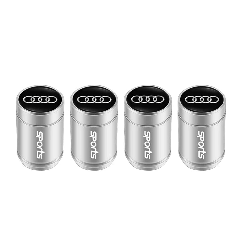 Capuchons de valve de roue de voiture Audi / Porte-clés pour Audi Sline A1 A2 A3 A4 A5 A6 A7 A8 Q1 Q2 Q3 Q4 Q5 Q6 Q7 Q8