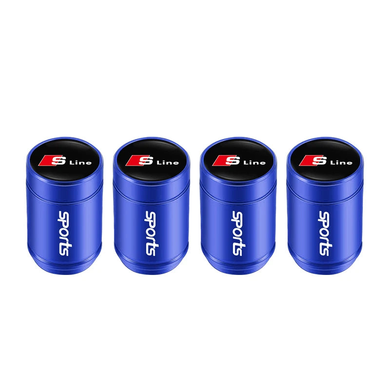 Capuchons de valve de roue de voiture Audi / Porte-clés pour Audi Sline A1 A2 A3 A4 A5 A6 A7 A8 Q1 Q2 Q3 Q4 Q5 Q6 Q7 Q8