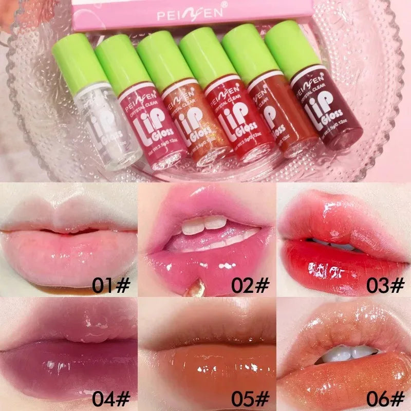 Gloss Hydratant Luxe – Coffret 6 Pièces | Huile Nourrissante & Brillance Intense