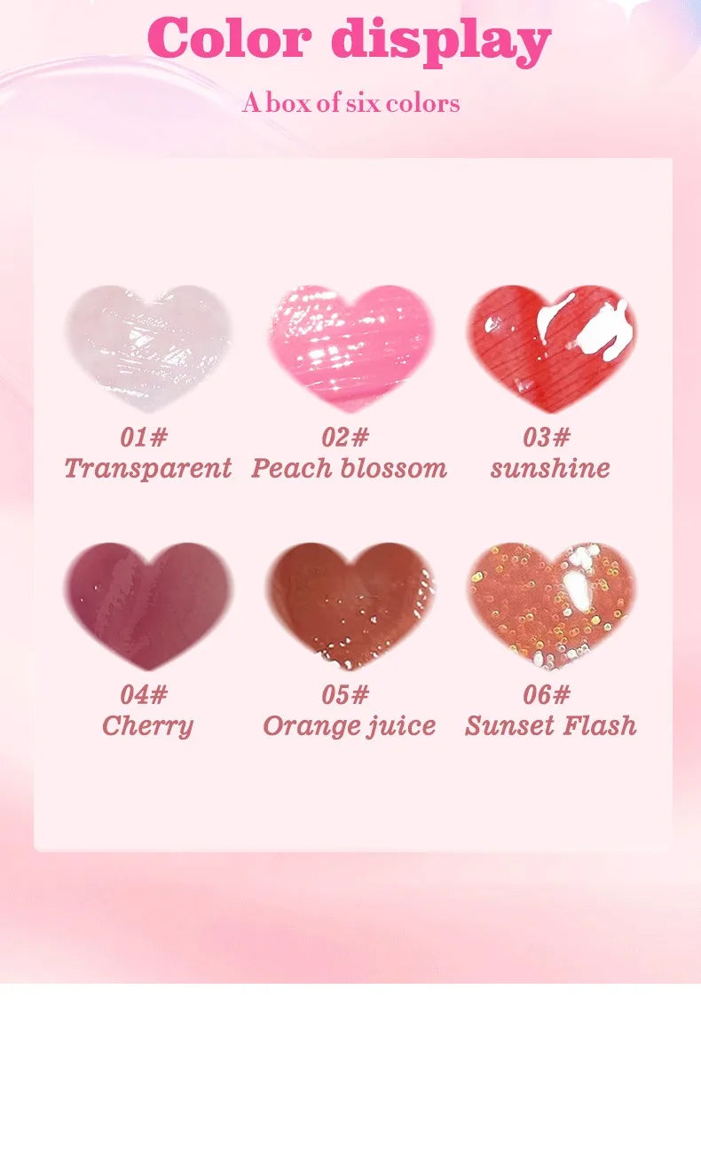 Gloss Hydratant Luxe – Coffret 6 Pièces | Huile Nourrissante & Brillance Intense