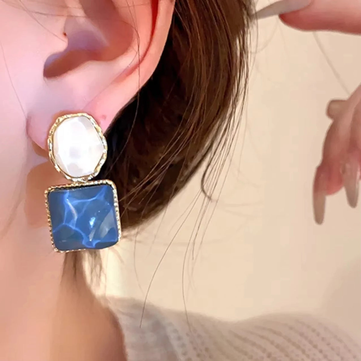 Boucles d'Oreilles Punk Zircon | Style Gothique Y2K Vintage
