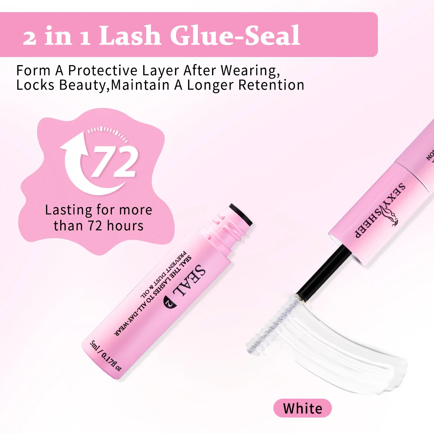 Extensions de cils DIY en grappes 40D/60D, cils segmentés en queue de pie, cils individuels avec colle et dissolvant pour cils