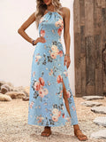 Robe Dos Nu Florale – Fente Haute & Style Clubwear Luxe