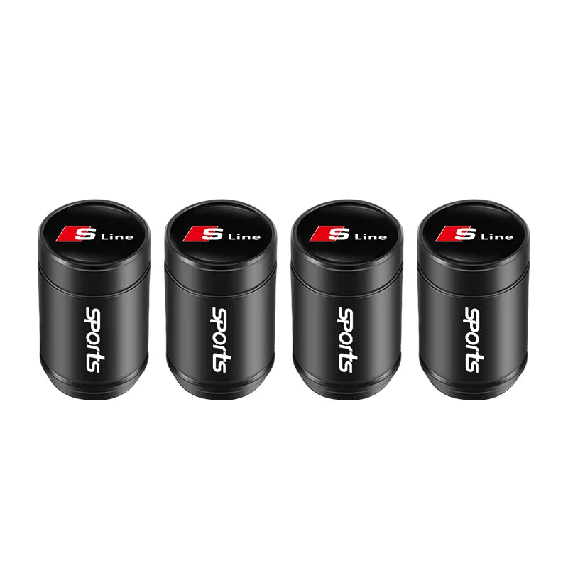 Capuchons de valve de roue de voiture Audi / Porte-clés pour Audi Sline A1 A2 A3 A4 A5 A6 A7 A8 Q1 Q2 Q3 Q4 Q5 Q6 Q7 Q8