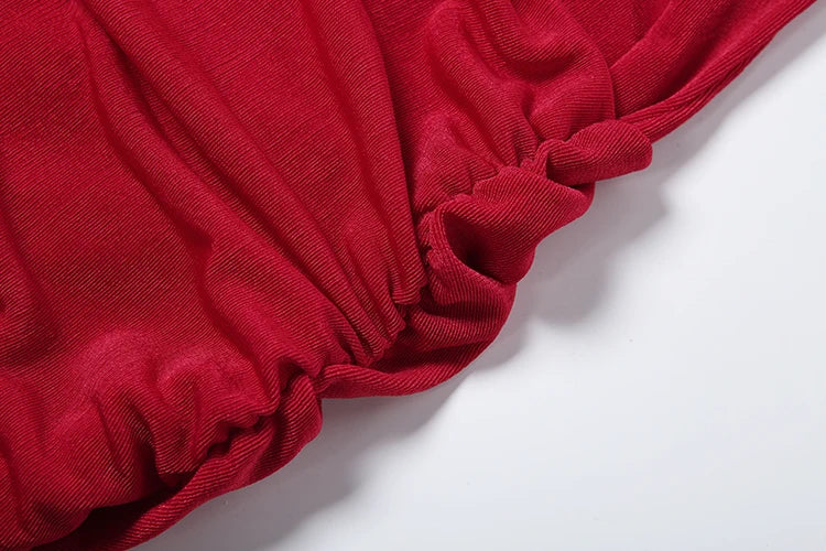 Robe Velours Moulante – Col Licou, Dos Nu & Ourlet À Glands | Femme