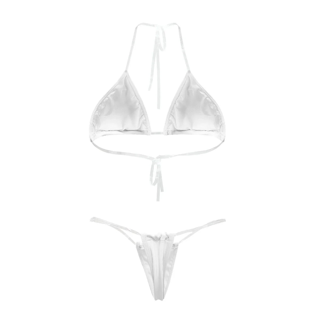 Maillot de bain 2 pièces bikini micro string dos nu pour femme