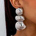 Boucles d'Oreilles Rondes Dorées | Bijou Glamour Soirée
