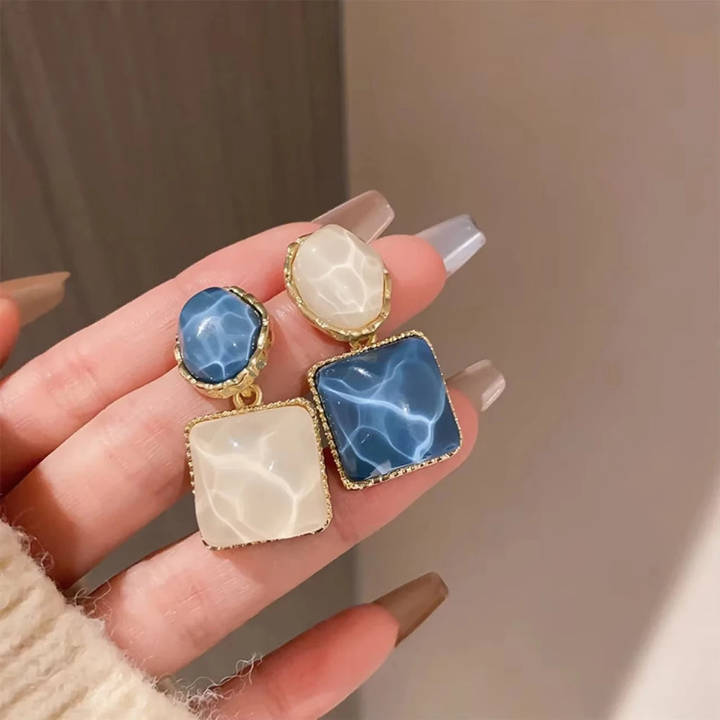 Boucles d'Oreilles Punk Zircon | Style Gothique Y2K Vintage