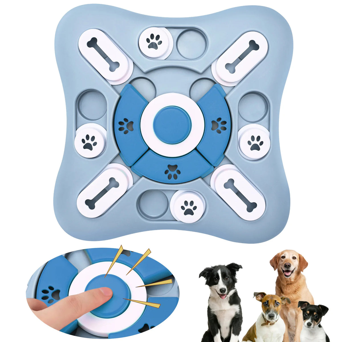 Jouet Puzzle Interactif pour Chien – Distributeur de Friandises Éducatif