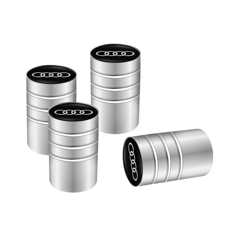 Capuchons de valve de roue de voiture Audi / Porte-clés pour Audi Sline A1 A2 A3 A4 A5 A6 A7 A8 Q1 Q2 Q3 Q4 Q5 Q6 Q7 Q8
