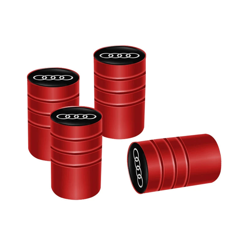 Capuchons de valve de roue de voiture Audi / Porte-clés pour Audi Sline A1 A2 A3 A4 A5 A6 A7 A8 Q1 Q2 Q3 Q4 Q5 Q6 Q7 Q8