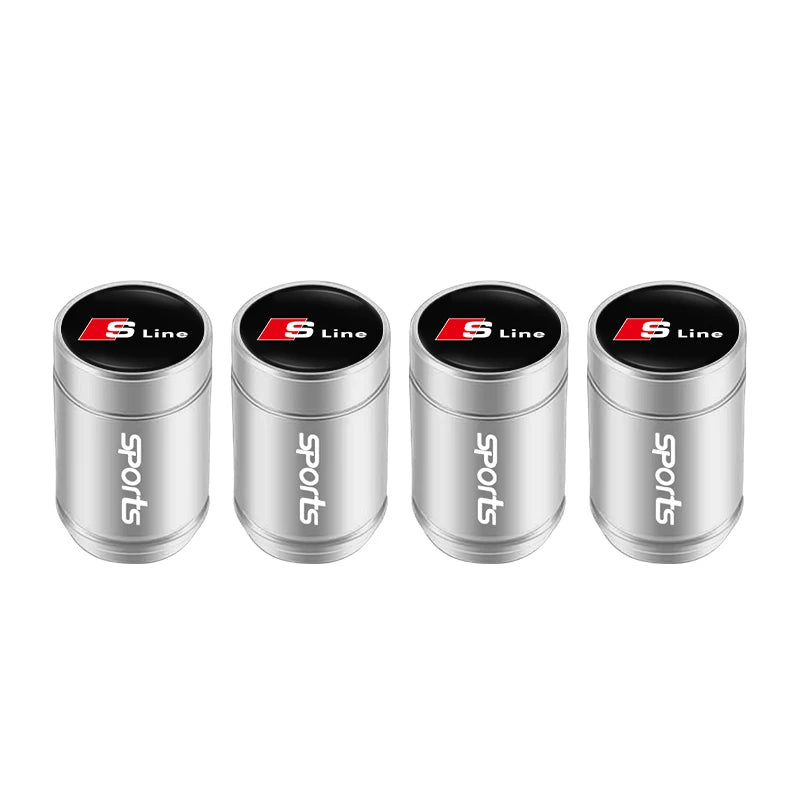 Capuchons de valve de roue de voiture Audi / Porte-clés pour Audi Sline A1 A2 A3 A4 A5 A6 A7 A8 Q1 Q2 Q3 Q4 Q5 Q6 Q7 Q8