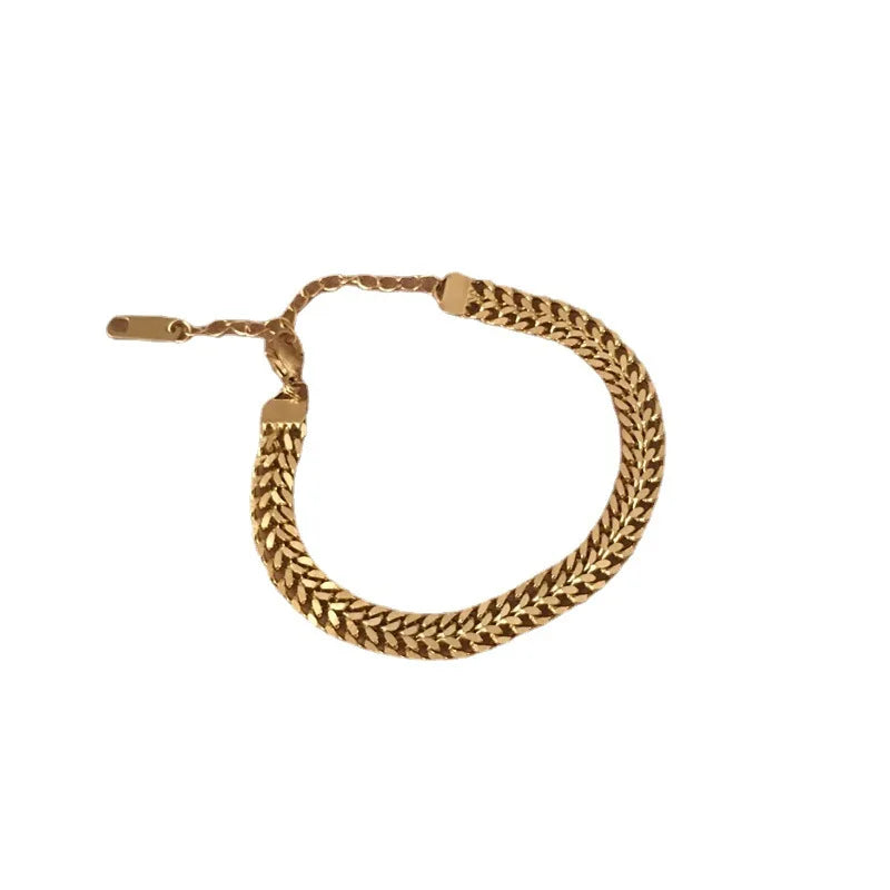 Bijoux Femme Acier Inoxydable 316L | Minimalisme Japonais & Coréen | Chaîne Épaisse Breloque
