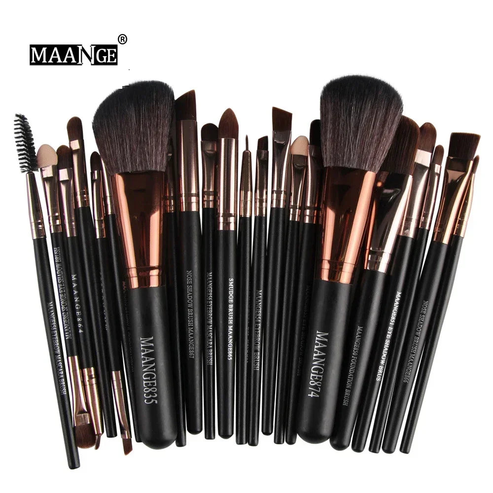 Kit Pinceaux Maquillage Professionnel – 3, 13 ou 22 Pièces | Femme