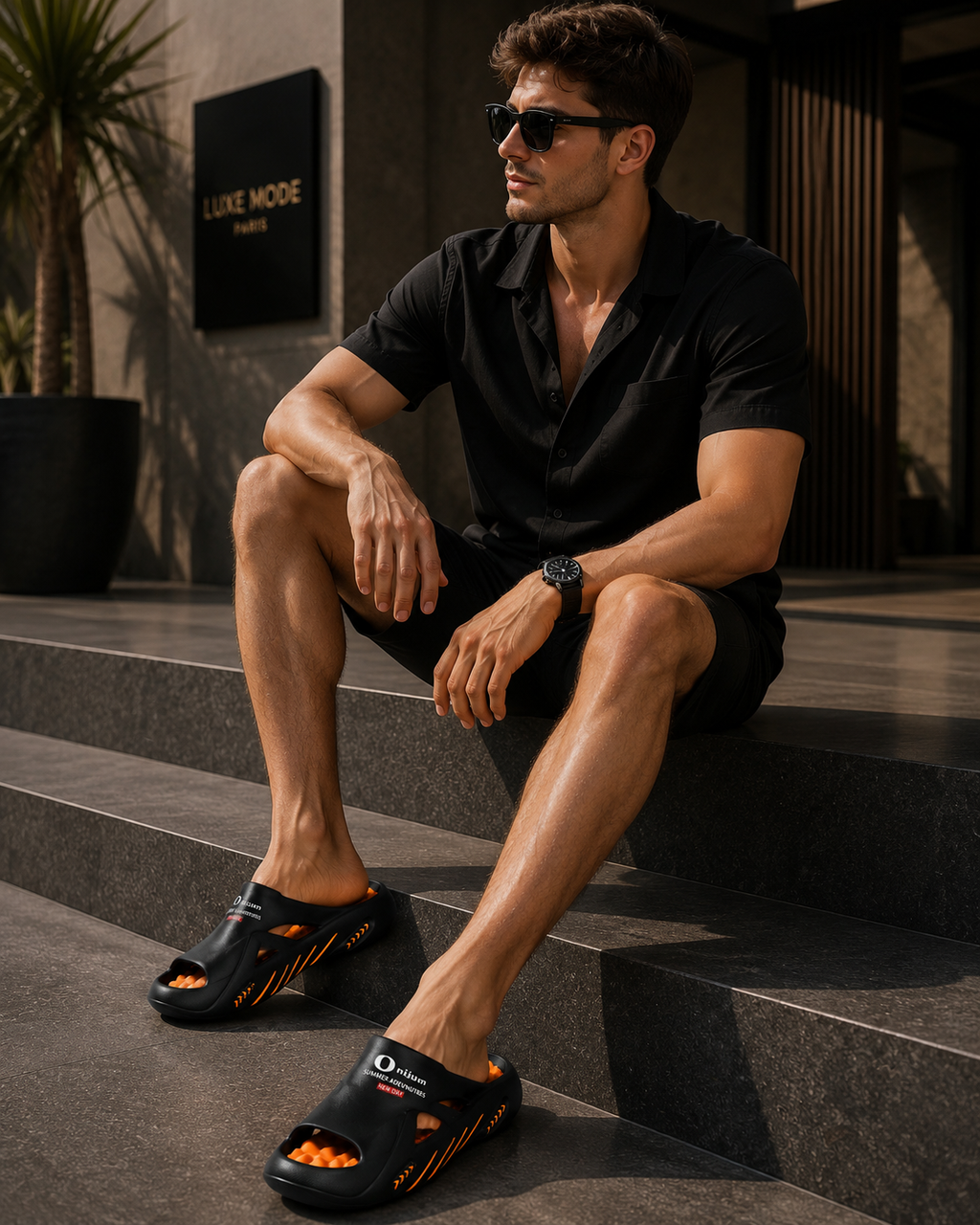Pantoufles de Massage Homme | Sandales Confort Grande Taille 38-47