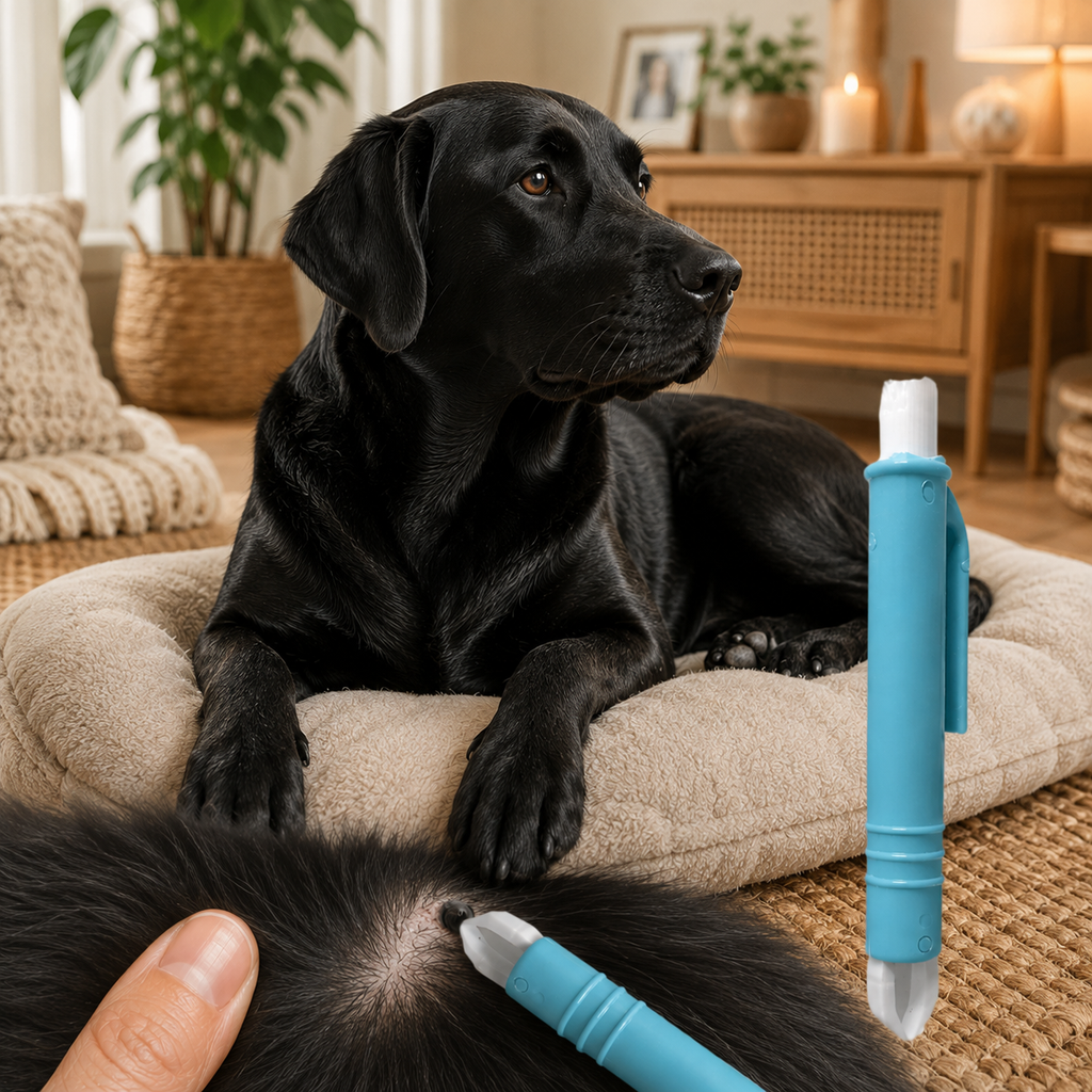 Kit Anti-Parasites Premium — Pince à Tiques, Extracteur & Peigne Anti-Lentes pour Chien & Chat