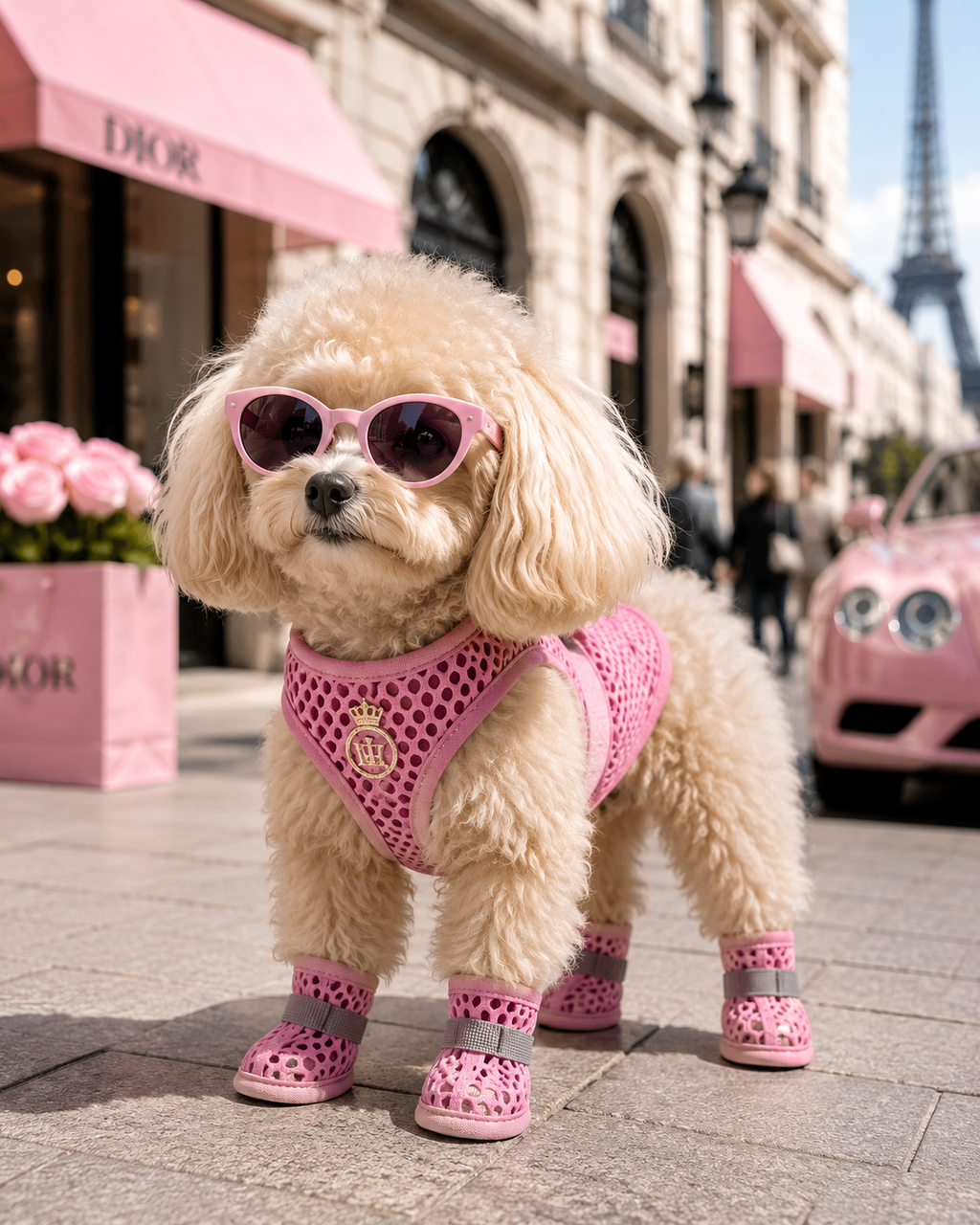 Sandales de Luxe pour Chien – 4 Paires