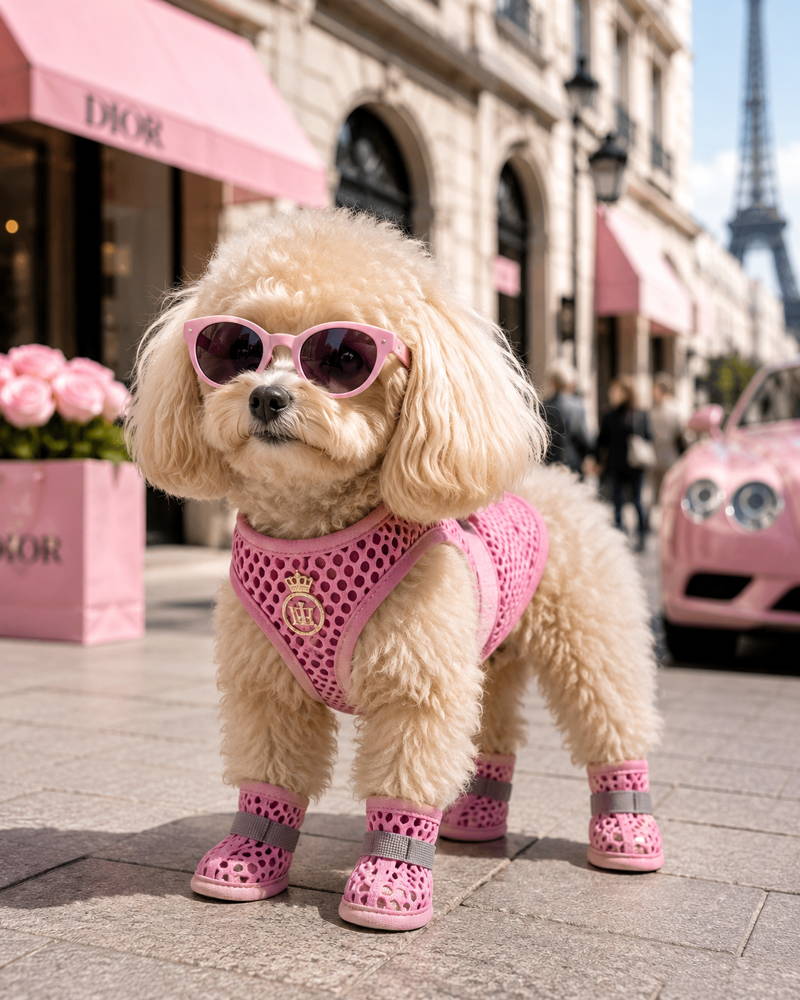 Sandales de Luxe pour Chien – 4 Paires