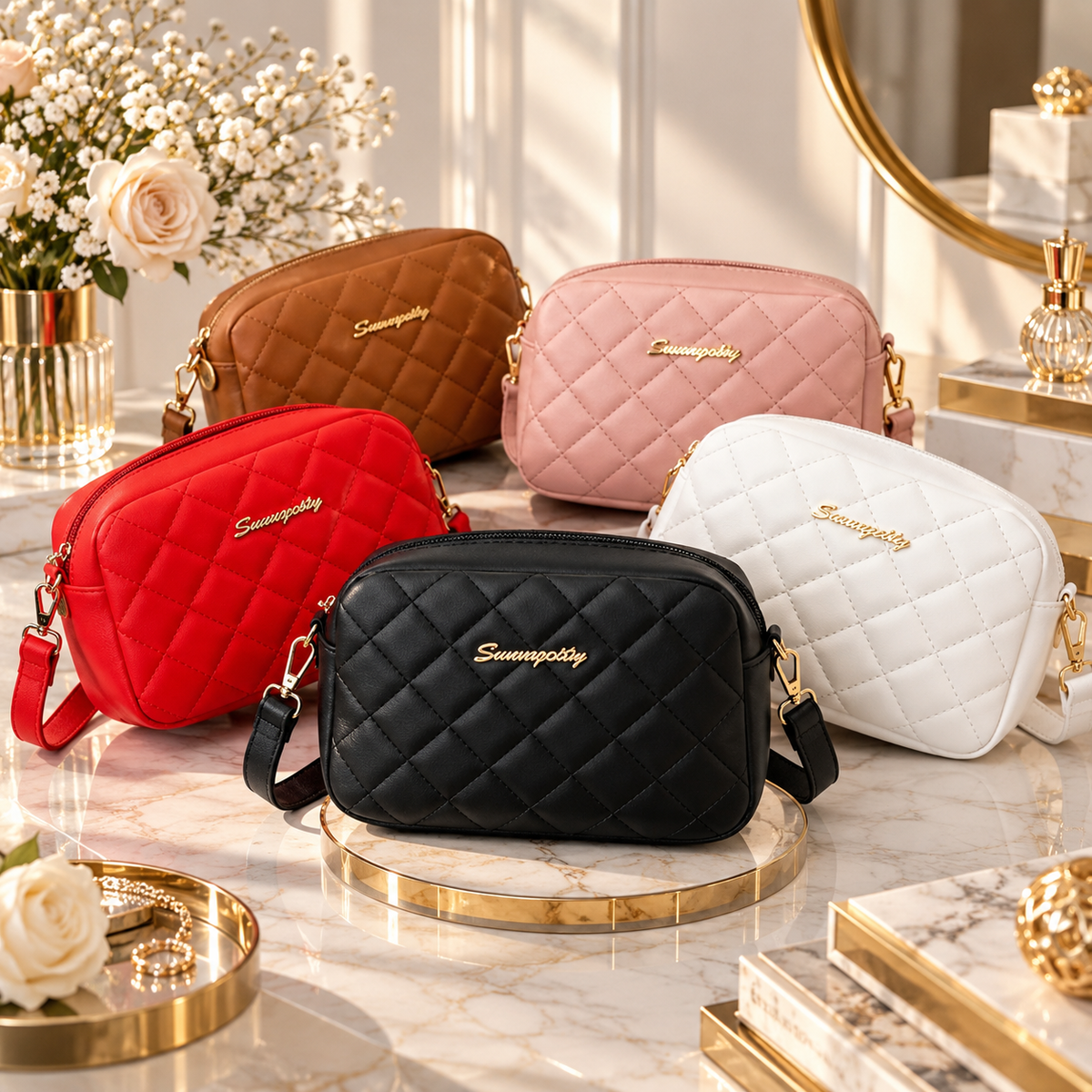 Sac Messager Pompon Femme – Doux & Tendance