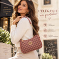 Sac Bandoulière Vintage – Initiale Dorée & Cuir Synthétique